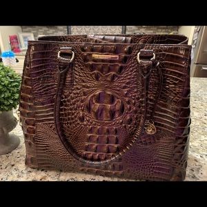 Brahmin Joan Melbourne Pecan Leather Tote 145.00